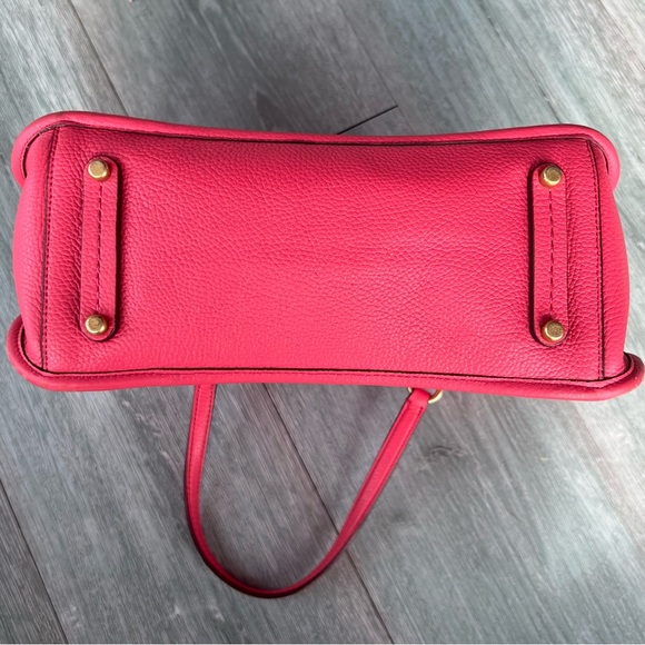 COACH Tyler Carryall 28 pink leather tote bag gold hardware - Picture 9 of 14